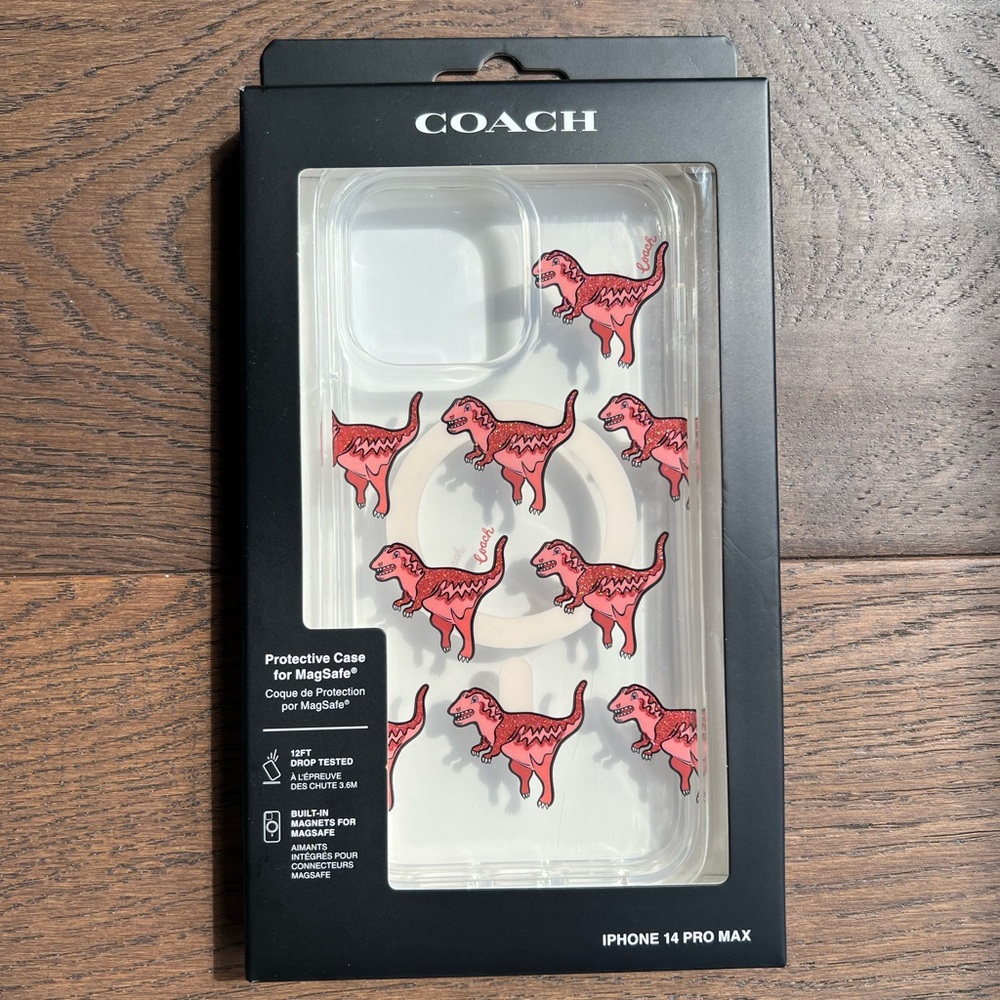 Coach Red Dinosaur iPhone 14 Pro Max Case